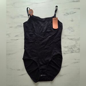 Shapermint Black Scoop Neck Bodysuit